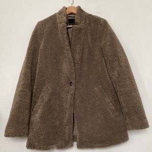 Banana Republic Teddy Blazer Coat in Taupe
